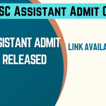 BPSC Assistant Admit Card