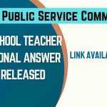 BPSC school teacher Provisional Answer key