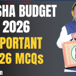 Odisha Budget 2026 MCQs